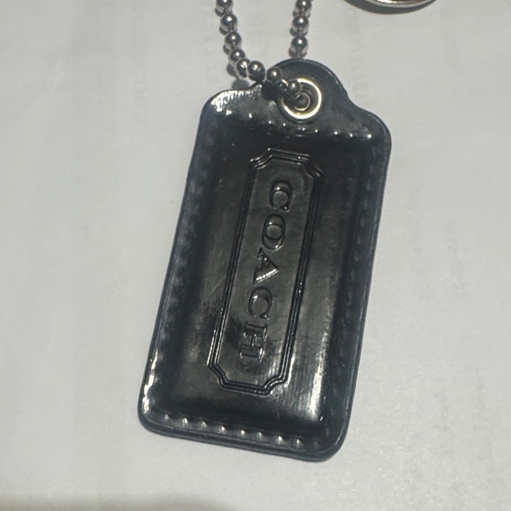 Coach Metallic Silver Keychain - Picture 3 of 3